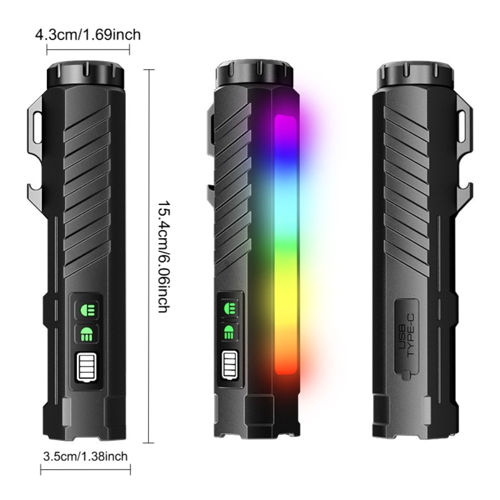 Tactical Flashlight Type-c Rec - Outdoor Adventure Trips ulasan dan harga