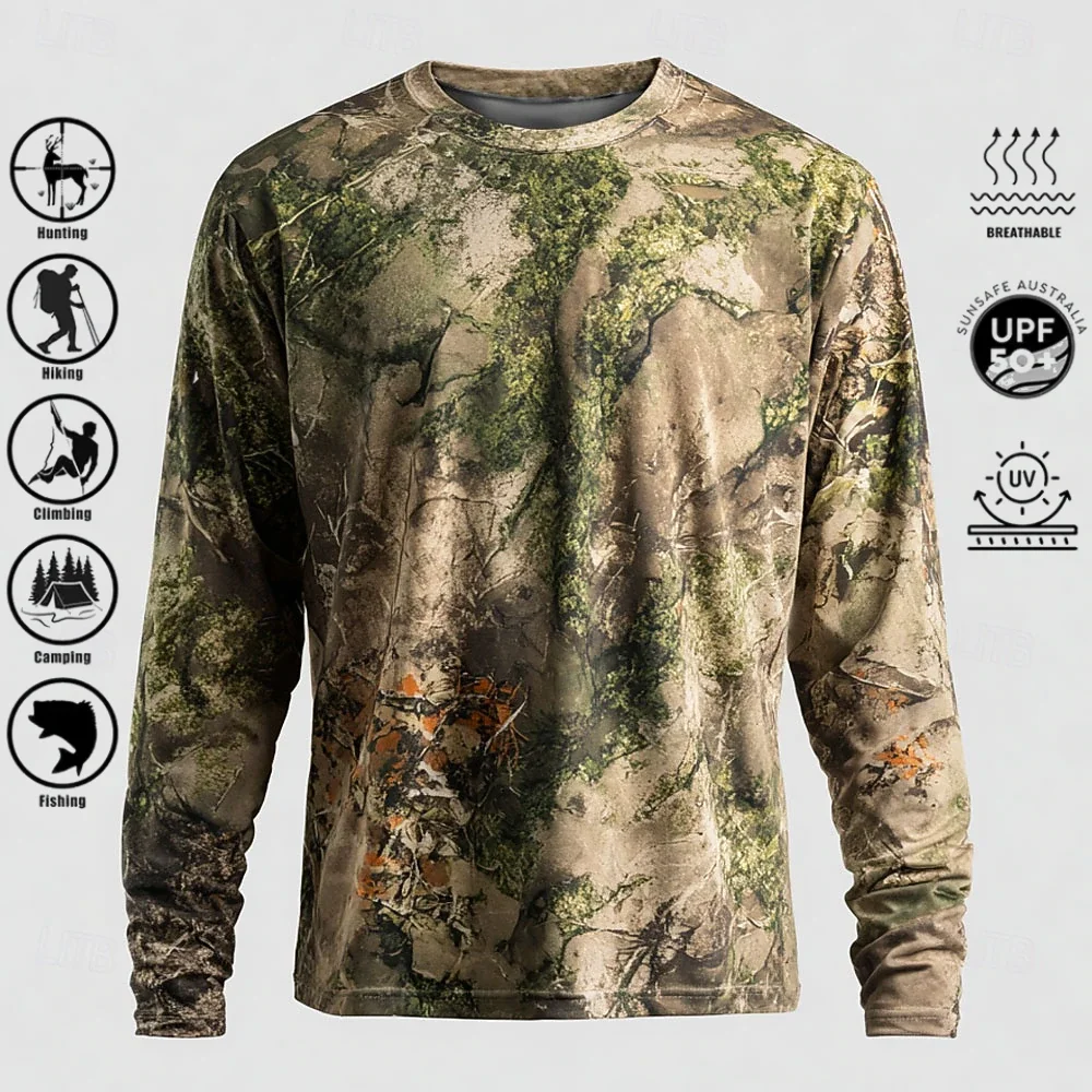 Men Long Sleeve T-shirt Polyes - Outdoor Adventure Trips ulasan dan harga
