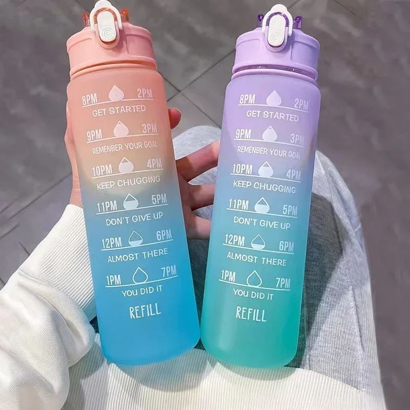 Sports Water Bottle with Time- - Outdoor Adventure Sports ulasan dan harga