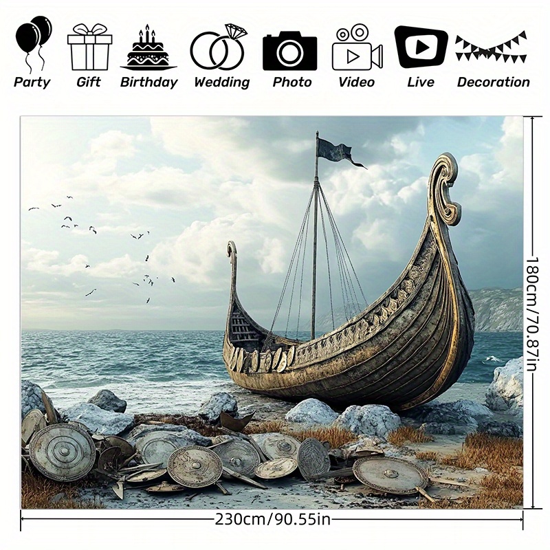 Large Viking adventure photogr - Outdoor Adventure Birthday Party ulasan dan harga