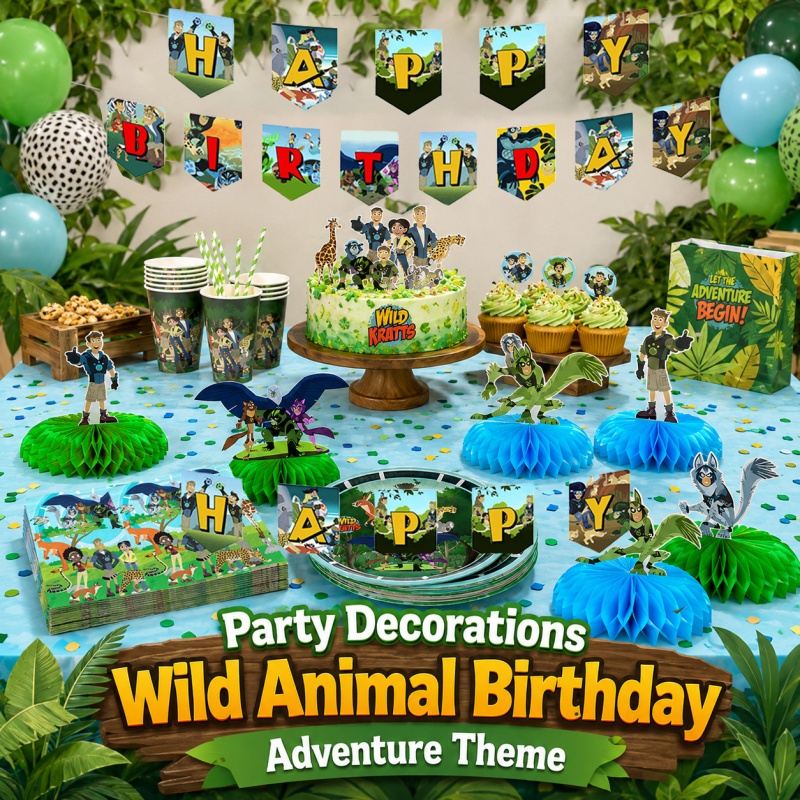 Wild Kratts Birthday Picnic Po - Outdoor Adventure Birthday Party ulasan dan harga