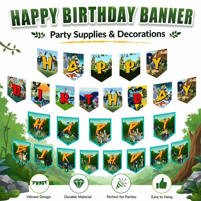 Wild Kratts Birthday Picnic Po - Outdoor Adventure Birthday Party ulasan dan harga